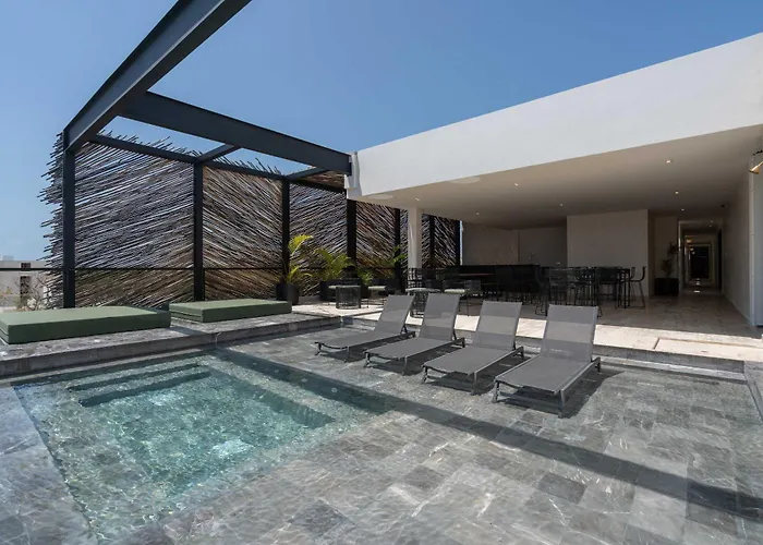 Maria - Modern 2br Retreat With Pool Apartamento Tulum